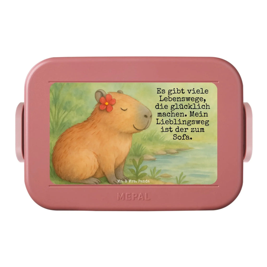 MEPAL Bentobox Capybara Blume Design Brotdose, Lunchbox, Bentobox, Tiermotive, Gute Laune, lustige Sprüche, Tiere, Capybara
