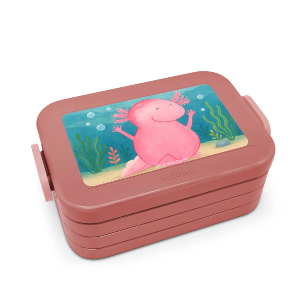 MEPAL Bentobox Axolotl Hurra Design Lunchbox, Bentobox, Brotdose, Axolotl, Molch, fröhlich, Zufriedenheit, Freude, Schwanzlurch, Lurche, Axolot, Spaß, Lurch, Motivation