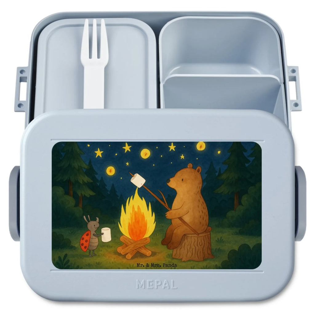 MEPAL Bentobox Bär & Marienkäfer Lagerfeuer Design Bentobox, Brotdose, Lunchbox, Bär, Teddy, Teddybär, Lagerfeuer