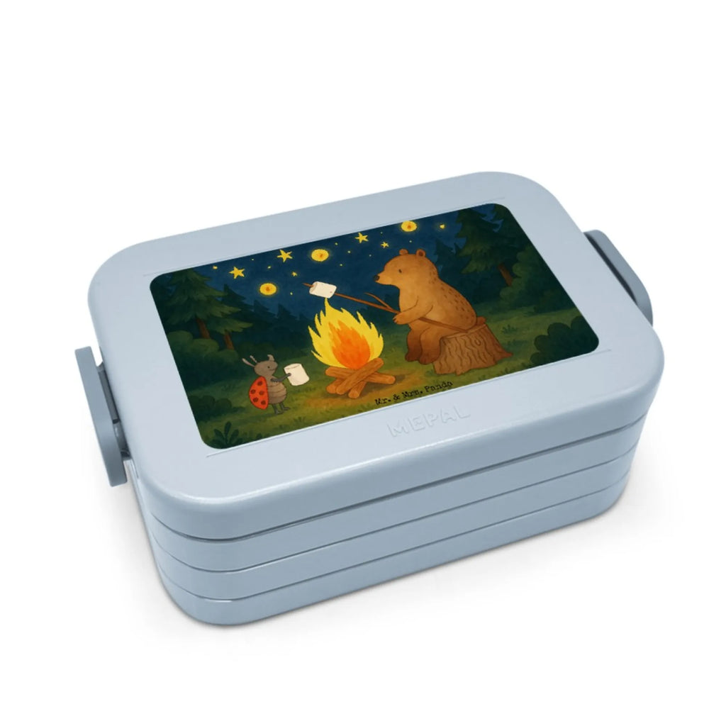 MEPAL Bentobox Bär & Marienkäfer Lagerfeuer Design Bentobox, Brotdose, Lunchbox, Bär, Teddy, Teddybär, Lagerfeuer