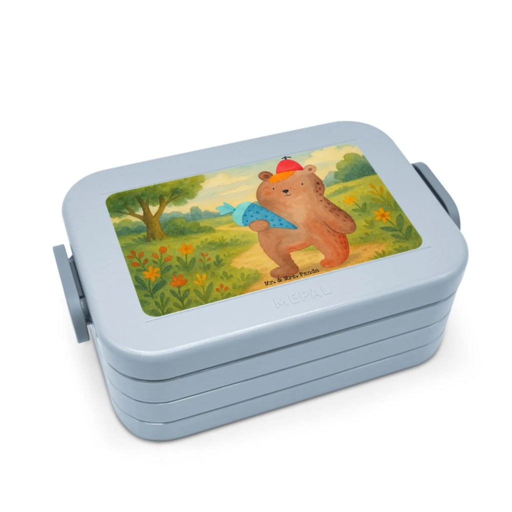 MEPAL Bentobox Bär Schultüte Design Bentobox, Lunchbox, Brotdose, Bär, Teddy, Teddybär, Erster Schultag Geschenk, Einschulung Geschenk, Bär Motiv, Schulanfang, Schultüte, Schule Geschenk, Grundschule, Schulbeginn