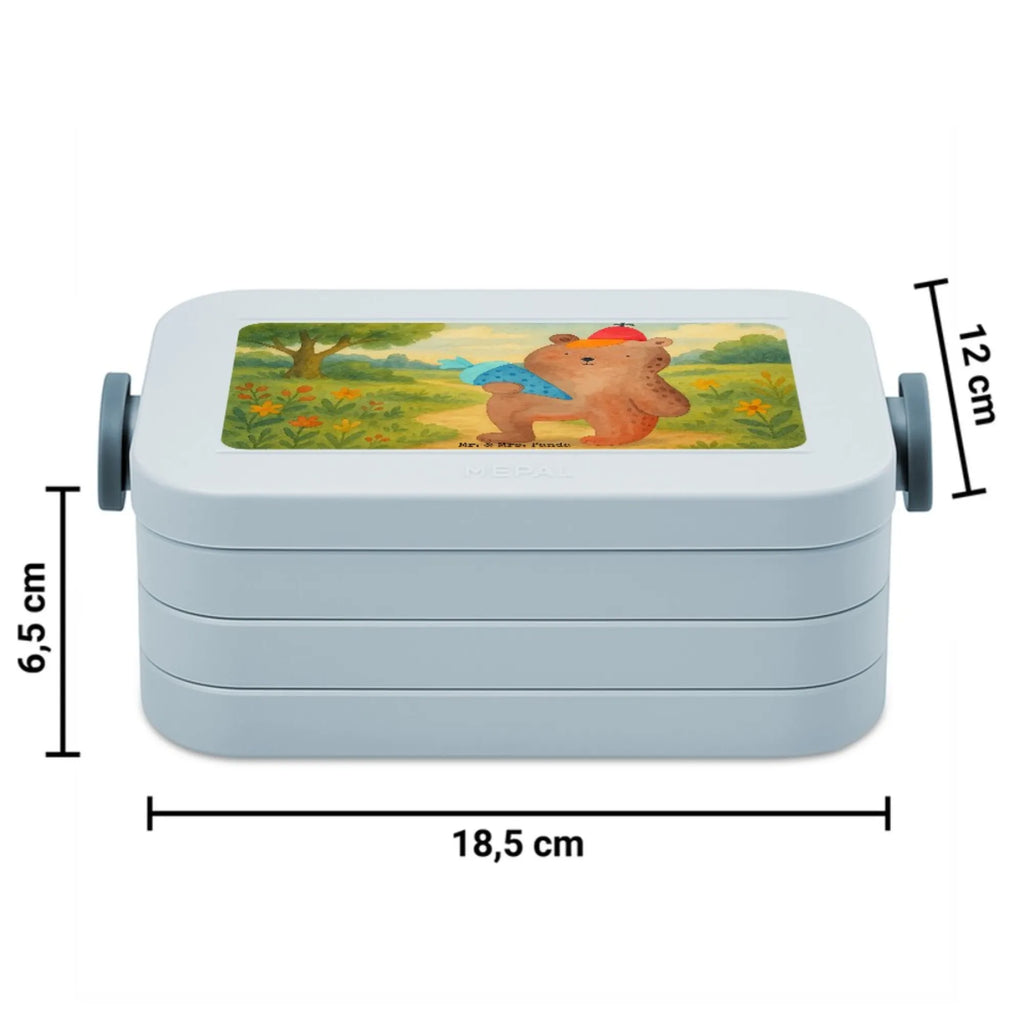 MEPAL Bentobox Bär Schultüte Design Bentobox, Lunchbox, Brotdose, Bär, Teddy, Teddybär, Erster Schultag Geschenk, Einschulung Geschenk, Bär Motiv, Schulanfang, Schultüte, Schule Geschenk, Grundschule, Schulbeginn