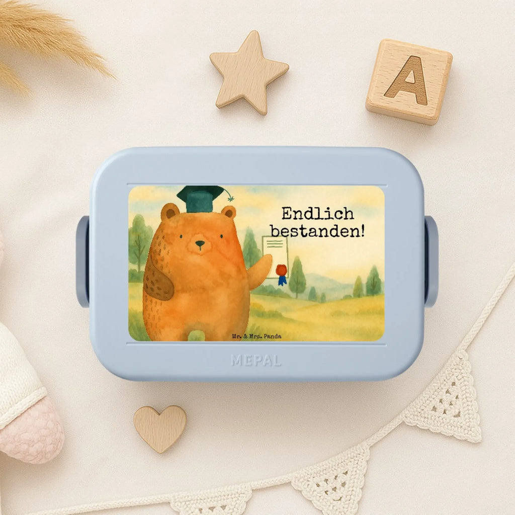 MEPAL Bentobox Bär Prüfung Design Brotdose, Bentobox, Lunchbox, Bär, Teddy, Teddybär, Abschluss, Prüfungen, Abschlusszeugnis, Zeugnis, Abitur, Prüfung bestanden