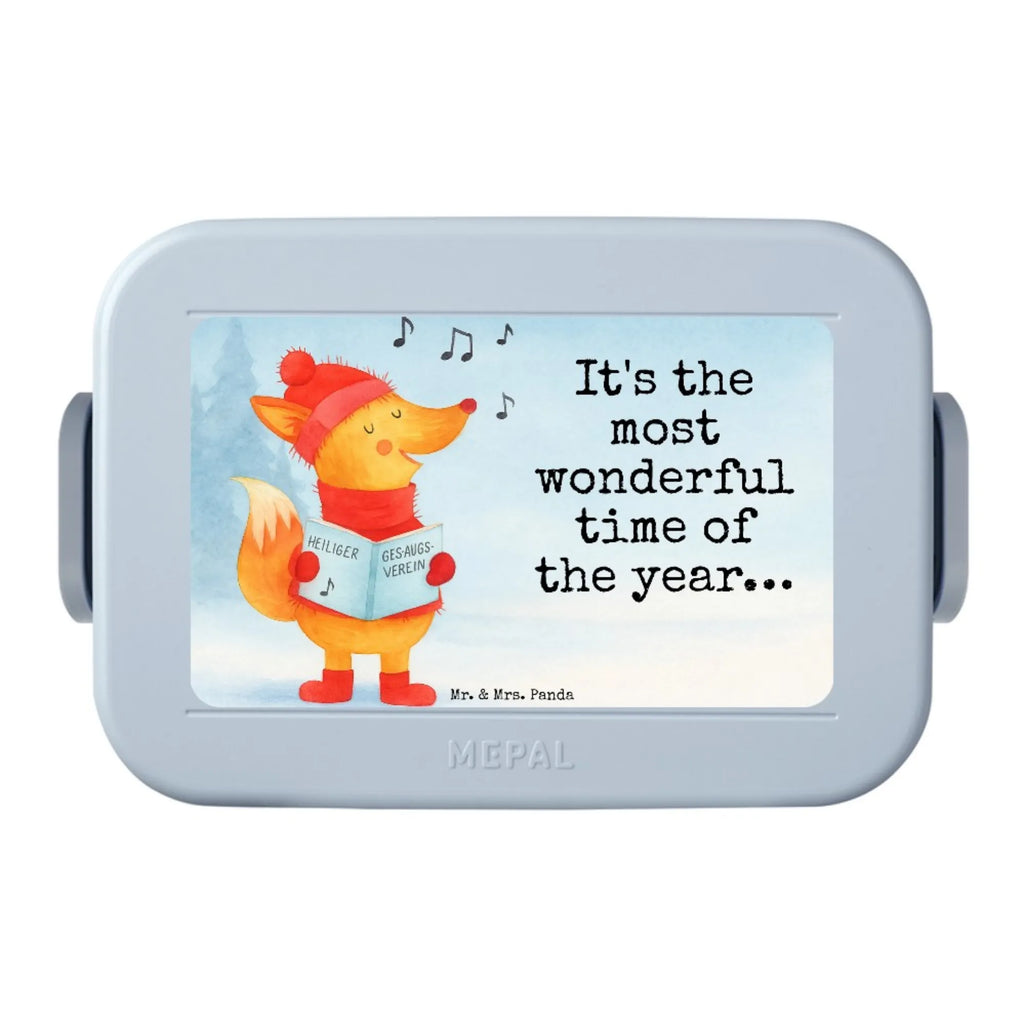 MEPAL Bentobox Fuchs Sänger Design Bentobox, Brotdose, Lunchbox, Winter, Weihnachten, Weihnachtsdeko, Nikolaus, Advent, Heiligabend, Wintermotiv, Weihnachtslieder, Geschenk Sänger, Fuchs, Füchse, Singen, Sänger