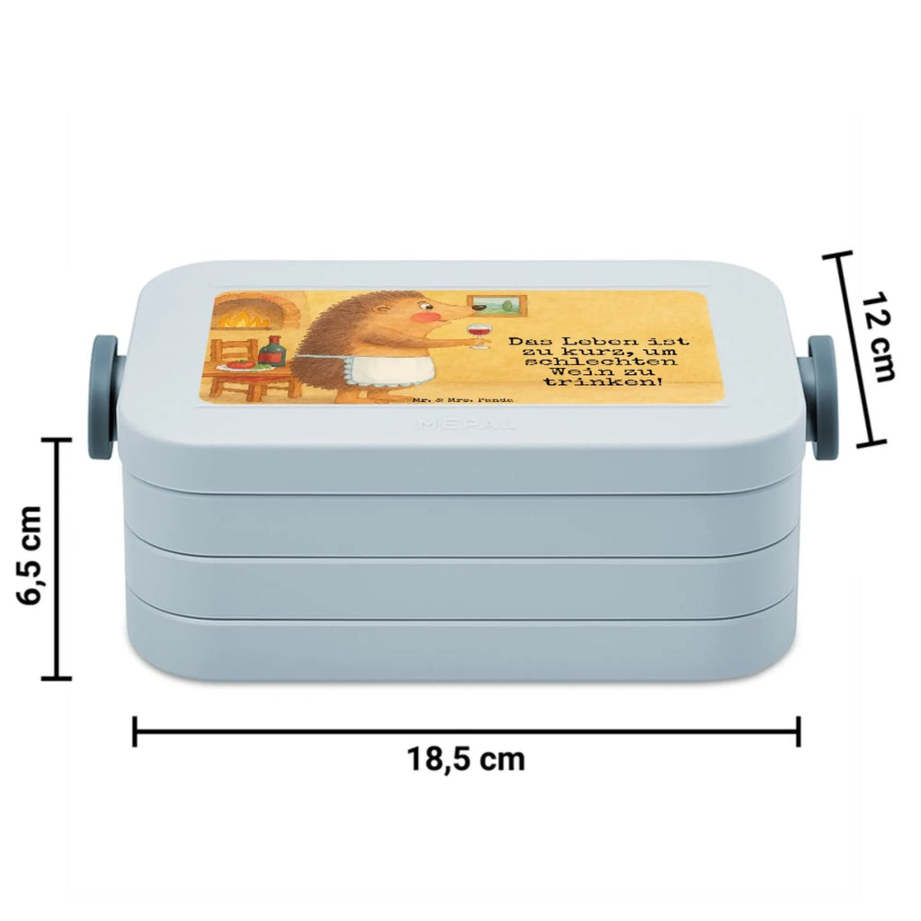 MEPAL Bentobox Igel Wein Design Lunchbox, Bentobox, Brotdose, Tiermotive, Gute Laune, lustige Sprüche, Tiere, Igel, Geschenk Weinliebhaber, Wein Deko, Geschenk Weintrinker, Wein trinken, Weinglas, Weißwein, Wein Spruch, Rotwein