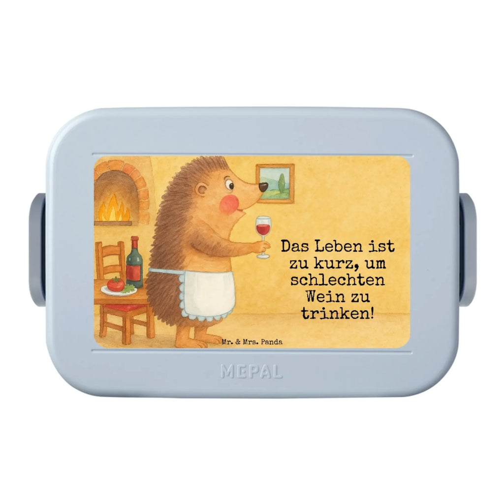 MEPAL Bentobox Igel Wein Design Lunchbox, Bentobox, Brotdose, Tiermotive, Gute Laune, lustige Sprüche, Tiere, Igel, Geschenk Weinliebhaber, Wein Deko, Geschenk Weintrinker, Wein trinken, Weinglas, Weißwein, Wein Spruch, Rotwein