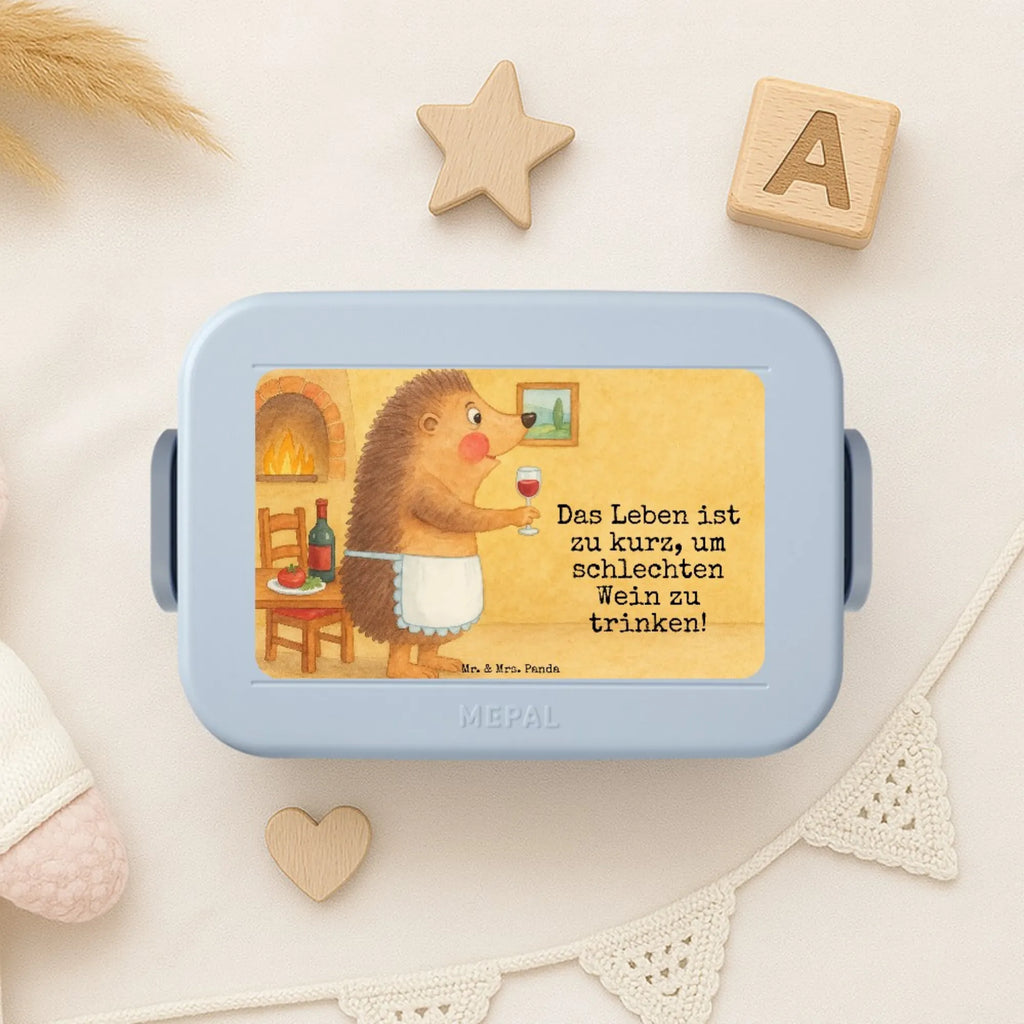 MEPAL Bentobox Igel Wein Design Lunchbox, Bentobox, Brotdose, Tiermotive, Gute Laune, lustige Sprüche, Tiere, Igel, Geschenk Weinliebhaber, Wein Deko, Geschenk Weintrinker, Wein trinken, Weinglas, Weißwein, Wein Spruch, Rotwein