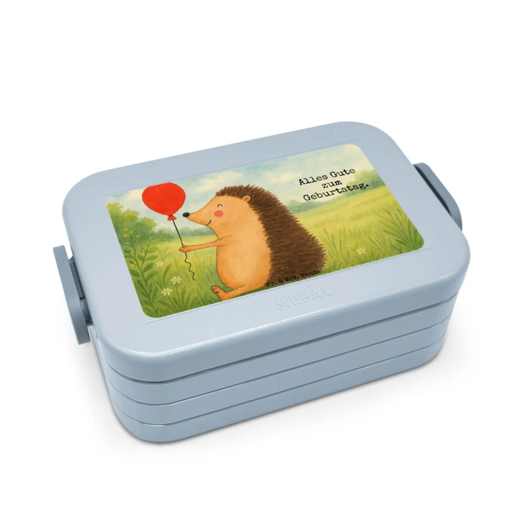 MEPAL Bentobox Igel Luftballon Design Lunchbox, Brotdose, Bentobox, Tiermotive, Gute Laune, lustige Sprüche, Tiere, Geburtstagskind, Ballon, Happy Birthday, Igel, Glückwunsch, Herzlichen Glückwunsch, Geburtstag