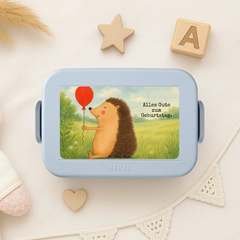 MEPAL Bentobox Igel Luftballon Design Lunchbox, Brotdose, Bentobox, Tiermotive, Gute Laune, lustige Sprüche, Tiere, Geburtstagskind, Ballon, Happy Birthday, Igel, Glückwunsch, Herzlichen Glückwunsch, Geburtstag