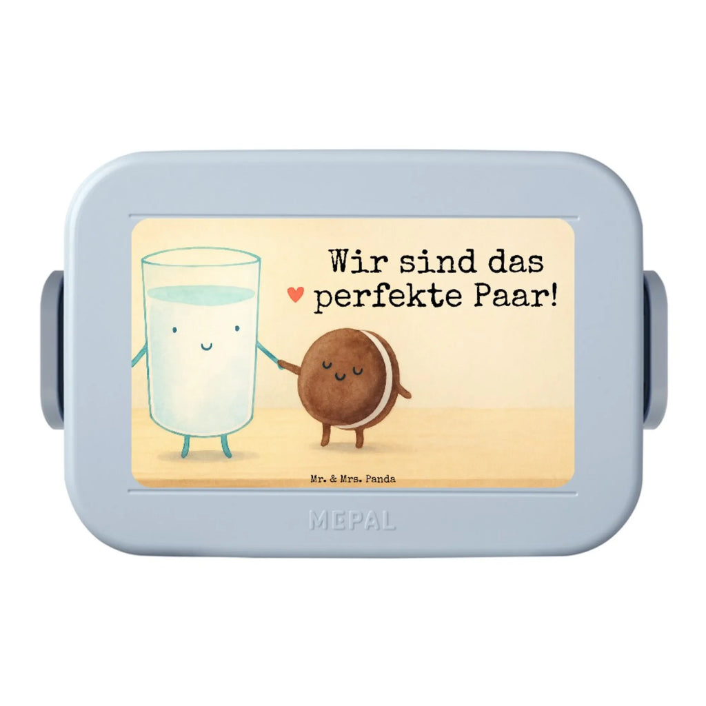 MEPAL Bentobox Milch Keks Design Lunchbox, Brotdose, Bentobox, Tiermotive, Gute Laune, lustige Sprüche, Tiere, Keks, Motiv süß, romantisch, Einladung Frühstück, Kaffee, Cookie, Kekse, perfektes Paar, Milk, Milch