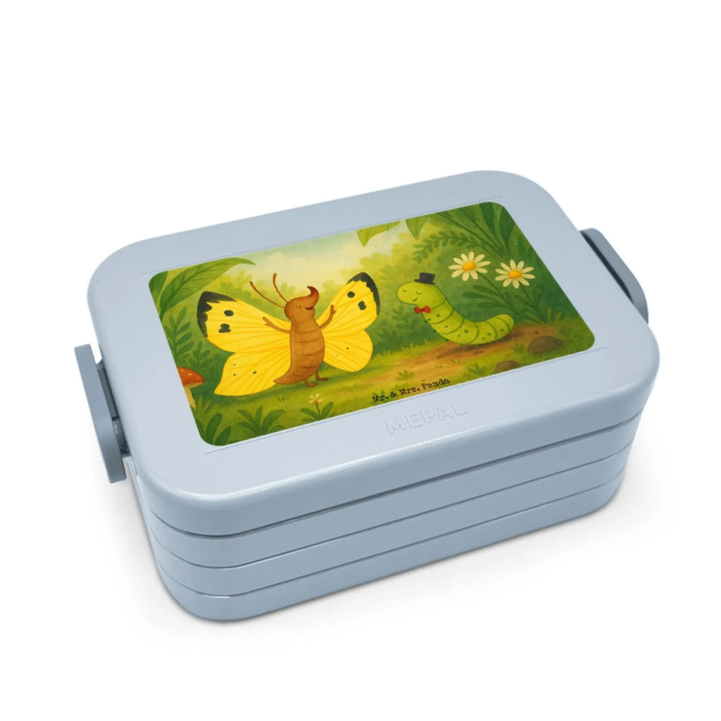 MEPAL Bentobox Raupe Schmetterling Design Lunchbox, Brotdose, Bentobox, Tiermotive, Gute Laune, lustige Sprüche, Tiere, Kokon, Hütchen, Schönheit, Erwachsen werden, Schmetterling, Raupe, Aufwachsen, Hut, Entwicklung, Zitronenfalter