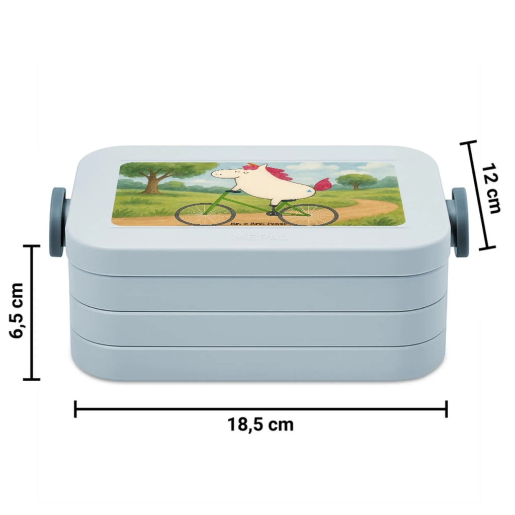 MEPAL Bentobox Einhorn Radfahrer Design Lunchbox, Bentobox, Brotdose, Einhorn, Einhörner, Einhorn Deko, Unicorn, Radfahrer, Kummer, Rad, Bike, Luxusproblem, Konfetti, Feenstaub, Radfahren, Liebeskummer