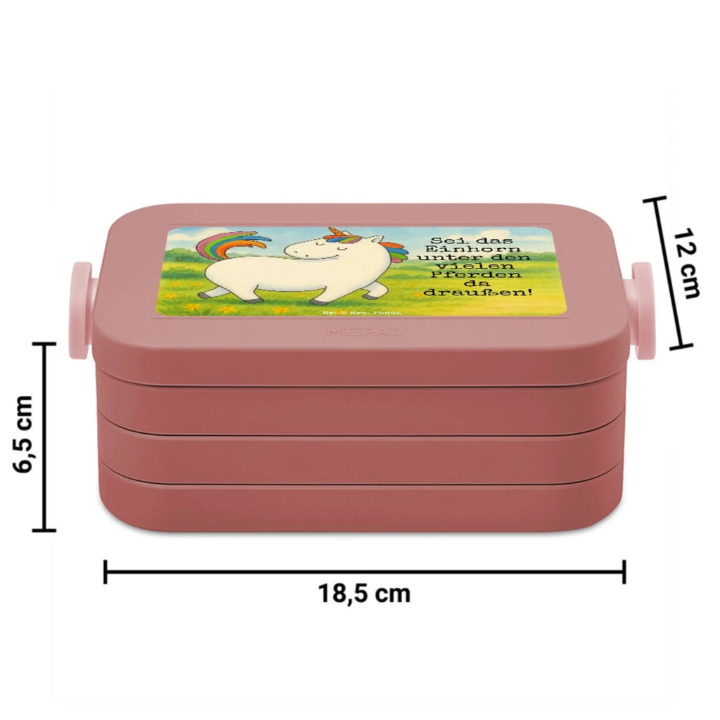 MEPAL Bentobox Einhorn Stolzieren Design Bentobox, Brotdose, Lunchbox, Einhorn, Einhörner, Einhorn Deko, Unicorn, Reiter, Reiten, Freundin, Geschenk, bunt, stolz, Pferd, anders
