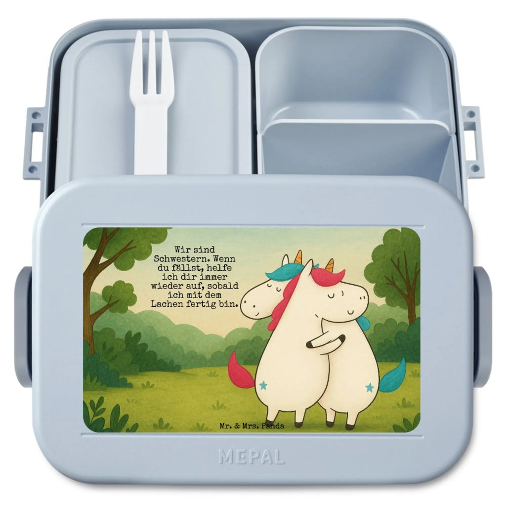 MEPAL Bentobox Einhörner Umarmen Design Brotdose, Bentobox, Lunchbox, Einhorn, Einhörner, Einhorn Deko, Unicorn, BFF, Geschwister, Liebe, Sister, Familie, Freundin, Schwester, Freundinnen, Schwestern