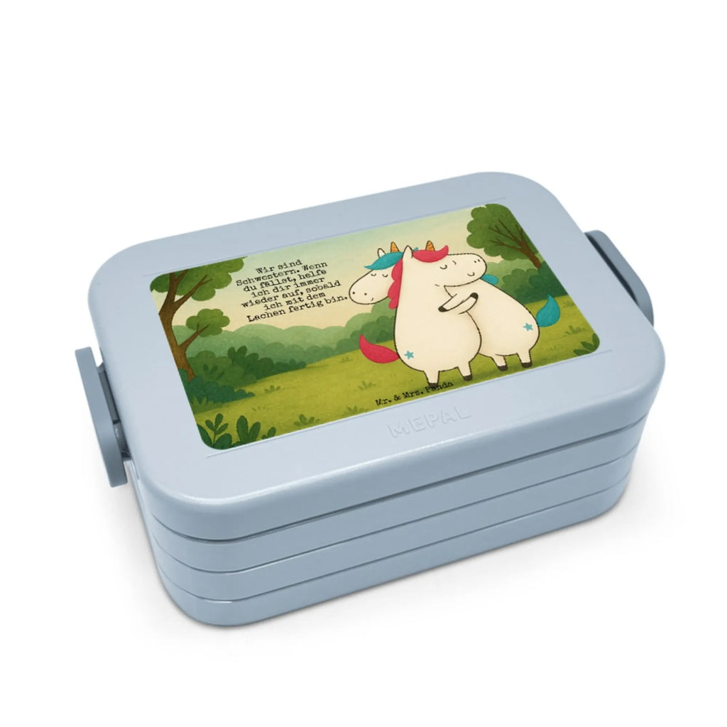 MEPAL Bentobox Einhörner Umarmen Design Brotdose, Bentobox, Lunchbox, Einhorn, Einhörner, Einhorn Deko, Unicorn, BFF, Geschwister, Liebe, Sister, Familie, Freundin, Schwester, Freundinnen, Schwestern