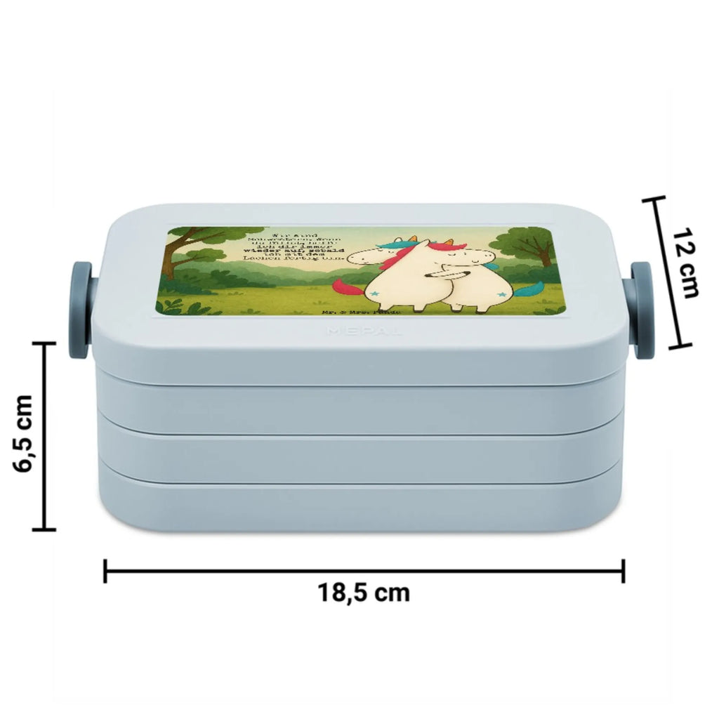 MEPAL Bentobox Einhörner Umarmen Design Brotdose, Bentobox, Lunchbox, Einhorn, Einhörner, Einhorn Deko, Unicorn, BFF, Geschwister, Liebe, Sister, Familie, Freundin, Schwester, Freundinnen, Schwestern