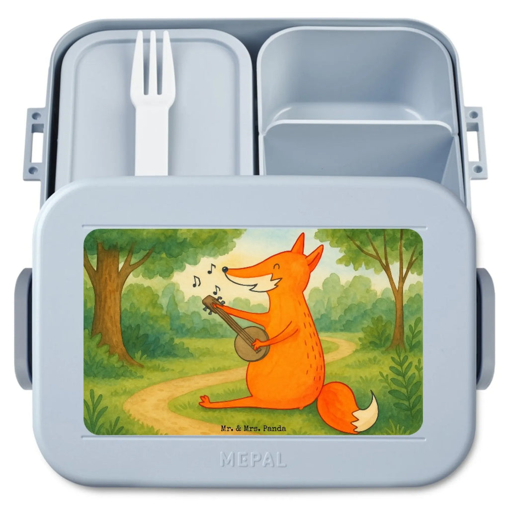 MEPAL Bentobox Fuchs Gitarre Design Brotdose, Lunchbox, Bentobox, Fuchs, Sänger, Musikerin, Geschenk Musiker, Sängerin, Musik Spruch, Gitarre, Füchse