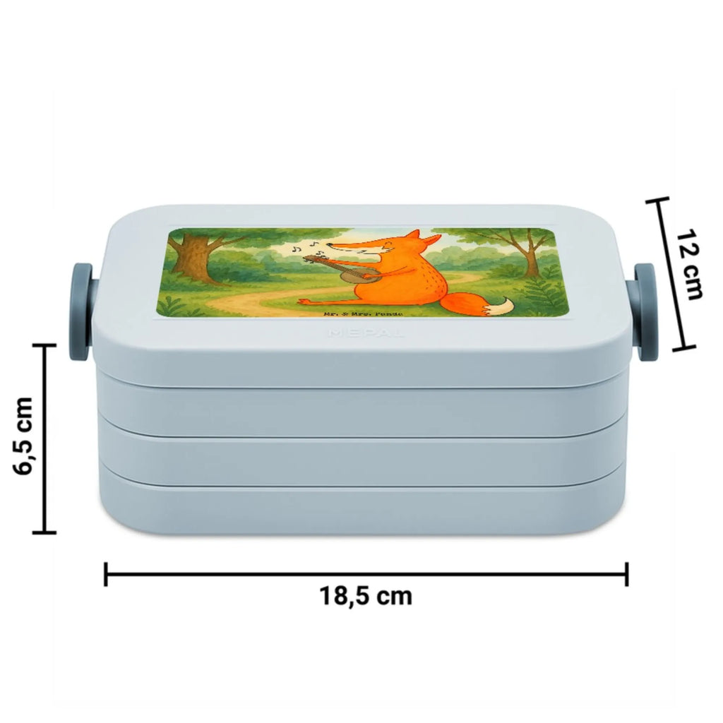 MEPAL Bentobox Fuchs Gitarre Design Brotdose, Lunchbox, Bentobox, Fuchs, Sänger, Musikerin, Geschenk Musiker, Sängerin, Musik Spruch, Gitarre, Füchse