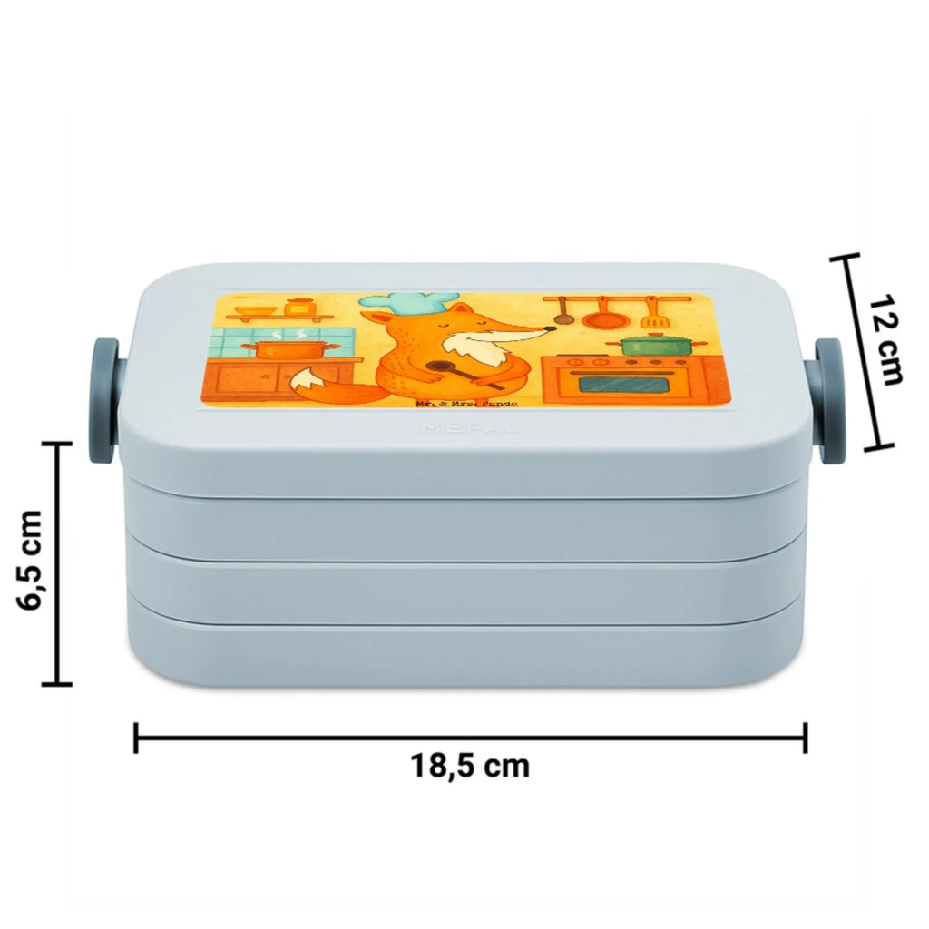 MEPAL Bentobox Fuchs Koch Design Brotdose, Lunchbox, Bentobox, Fuchs, Küche Spruch, Küche Deko, Bäcker, witzig, Spruch lustig, Köche, Füchse, Party Spruch, Koch Geschenk