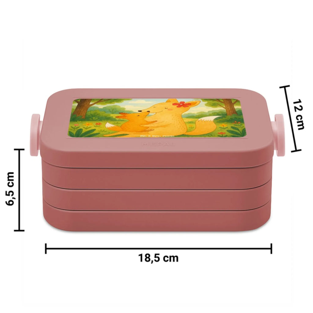 MEPAL Bentobox Fuchs Mama Design Lunchbox, Brotdose, Bentobox, Familie, Vatertag, Muttertag, Bruder, Schwester, Mama, Papa, Oma, Opa, Tochter, Mutter, Beste Tochter, Lieblingstochter, Geschenk