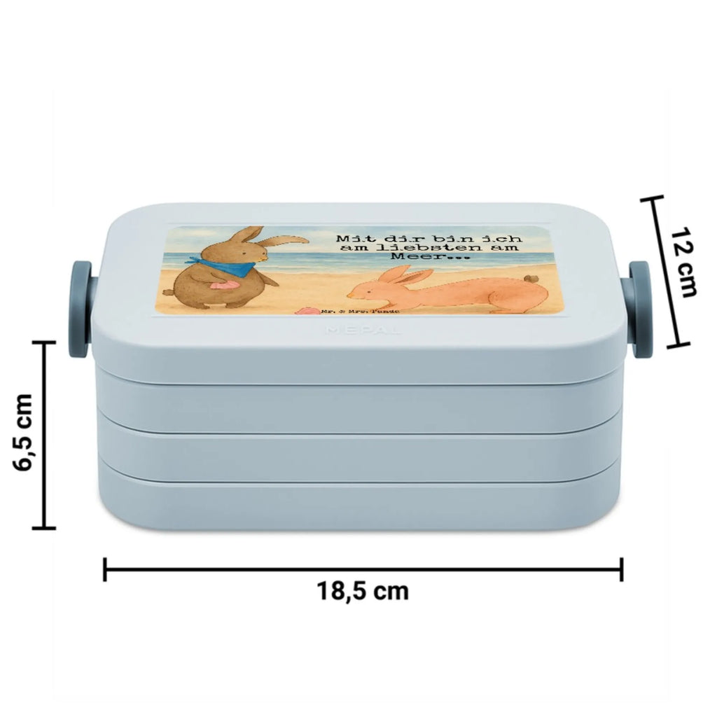MEPAL Bentobox Hasen Muschel Design Brotdose, Bentobox, Lunchbox, Familie, Vatertag, Muttertag, Bruder, Schwester, Mama, Papa, Oma, Opa, Meer, best friends, Muscheln, Muscheln sammeln, Freundin, beste Freundin, BFF, Hasen, Freundinnen
