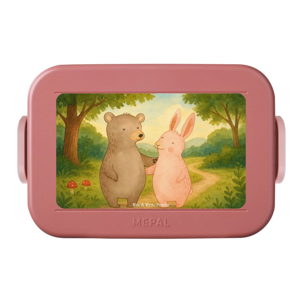 MEPAL Bentobox Bär und Hase Umarmen Design Brotdose, Lunchbox, Bentobox, Liebe, Partner, Freund, Freundin, Ehemann, Ehefrau, Heiraten, Verlobung, Heiratsantrag, Liebesgeschenk, Jahrestag, Hocheitstag, Freunde, Bärchen, Bär, best friends, Hase, bester Freund