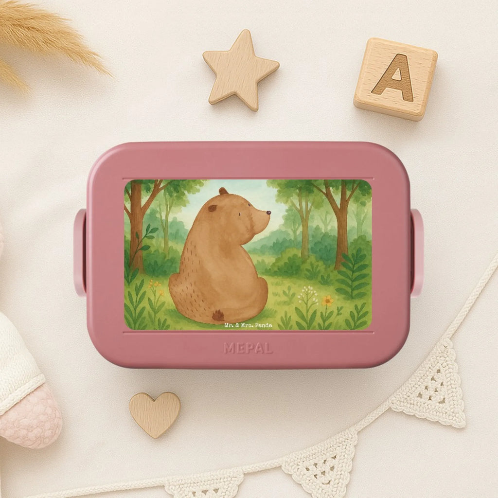 MEPAL Bentobox Bär Schulterblick Design Lunchbox, Brotdose, Bentobox, Bär, Teddy, Teddybär, Bärenliebe, Motivation, Bären, Weltansicht, Weisheit, Selbstachtung