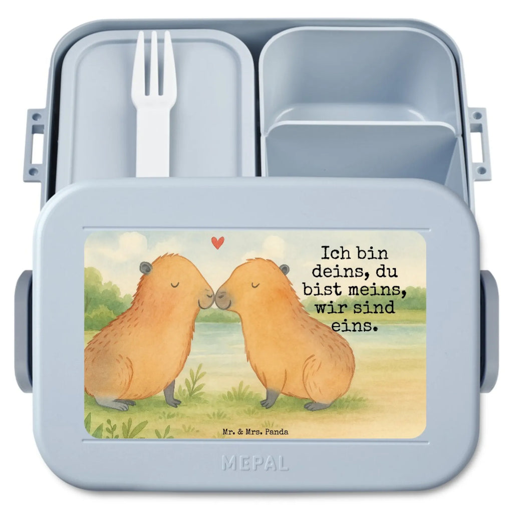 MEPAL Bentobox Capybara Liebe Design Lunchbox, Bentobox, Brotdose, Tiermotive, Gute Laune, lustige Sprüche, Tiere, Ich bin deins, Paar, Partnertiere, Liebe, Kuschel Capybaras, Verschmolzen, Liebesbeweis, Tierliebe, Herzlich, Capybara, Du bist meins, Handgezeichnet, Valentinstag, Jahrestag, Ehejubiläum, Geschenkidee, Romantisches Geschenk, Beziehung, verliebt, Liebesspruch