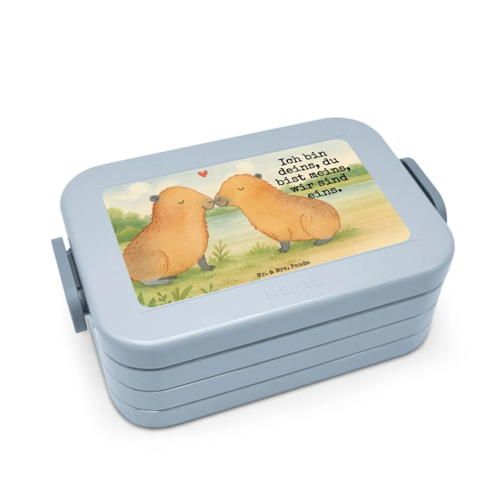 MEPAL Bentobox Capybara Liebe Design Lunchbox, Bentobox, Brotdose, Tiermotive, Gute Laune, lustige Sprüche, Tiere, Ich bin deins, Paar, Partnertiere, Liebe, Kuschel Capybaras, Verschmolzen, Liebesbeweis, Tierliebe, Herzlich, Capybara, Du bist meins, Handgezeichnet, Valentinstag, Jahrestag, Ehejubiläum, Geschenkidee, Romantisches Geschenk, Beziehung, verliebt, Liebesspruch