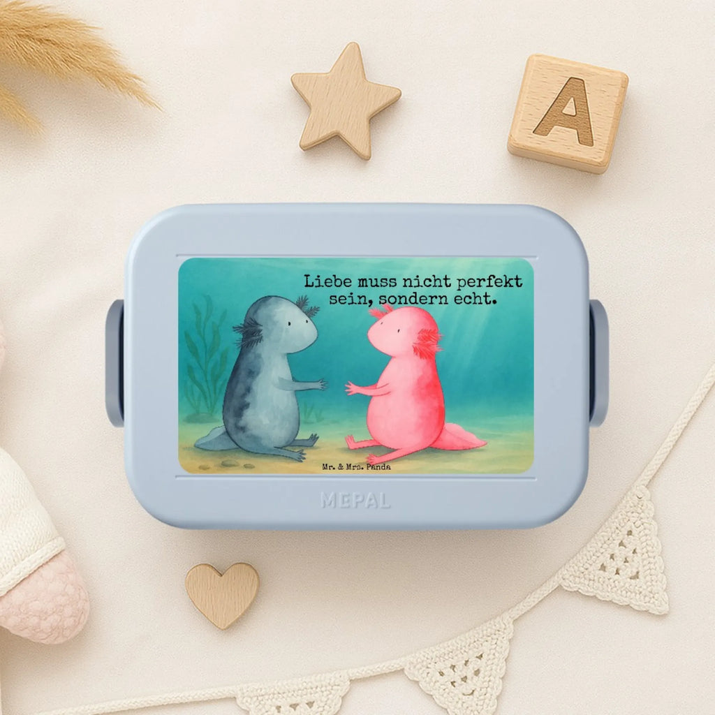 MEPAL Bentobox Axolotl Liebe Design Bentobox, Lunchbox, Brotdose, Axolotl, Molch, Lurch, Valentinstag, Schwanzlurch, Liebe, Ehemann, Lurche, große Liebe, Jahrestag, Freund, Axolot, Liebesbeweis, Verlobter