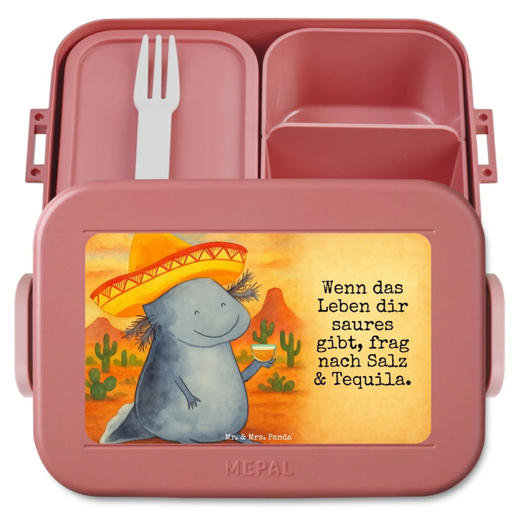 MEPAL Bentobox Axolotl Tequila Design Lunchbox, Bentobox, Brotdose, Axolotl, Molch, Feuerdrache, Tequila, Lurche, Mexico, Sombrero, Schwanzlurch, Zitrone, Lurch, Spruch, Axolot, Motivation, Mexiko, Feuersalamander