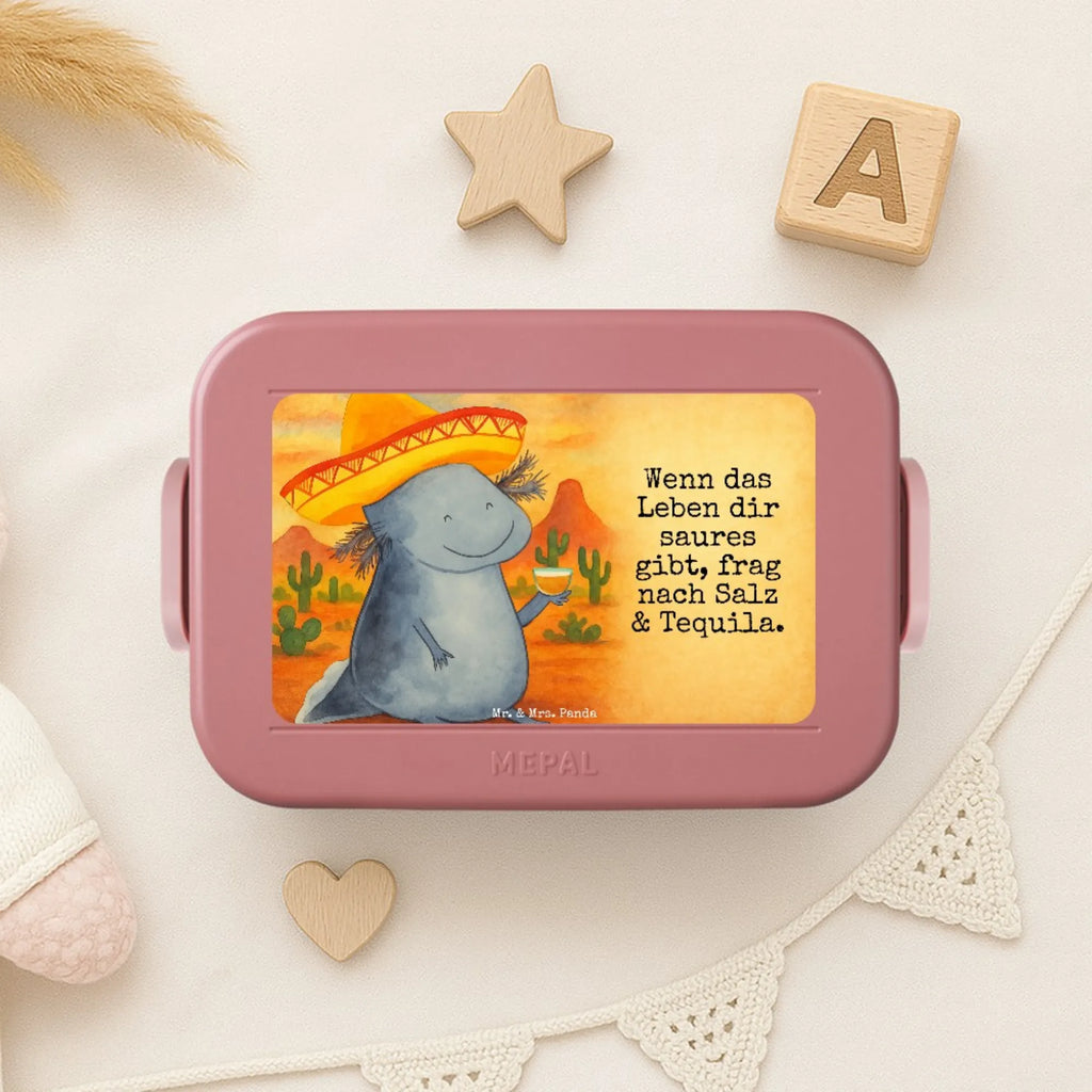 MEPAL Bentobox Axolotl Tequila Design Lunchbox, Bentobox, Brotdose, Axolotl, Molch, Feuerdrache, Tequila, Lurche, Mexico, Sombrero, Schwanzlurch, Zitrone, Lurch, Spruch, Axolot, Motivation, Mexiko, Feuersalamander