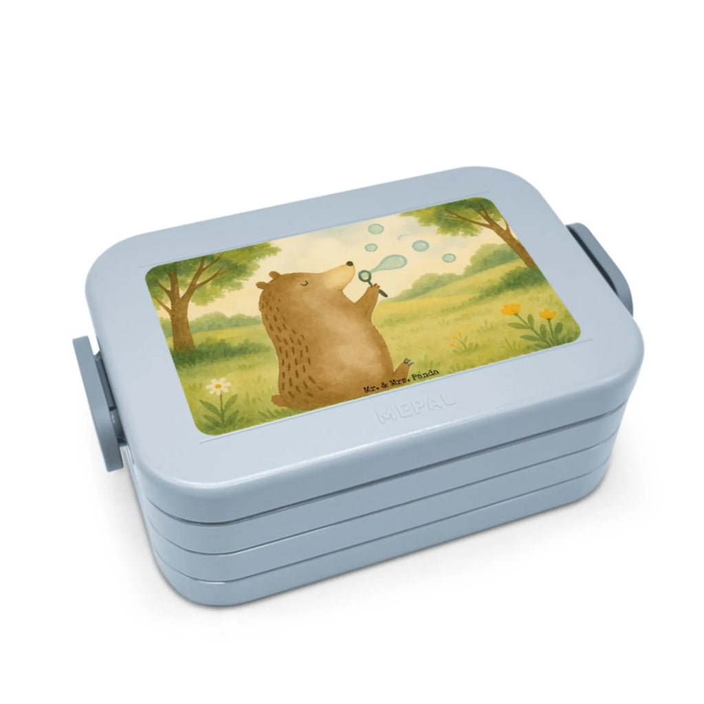 MEPAL Bentobox Bär Seifenblasen Design Lunchbox, Bentobox, Brotdose, Bär, Teddy, Teddybär, Seifenblasen Bär Lustig Sein Glücklich Traurig Happy