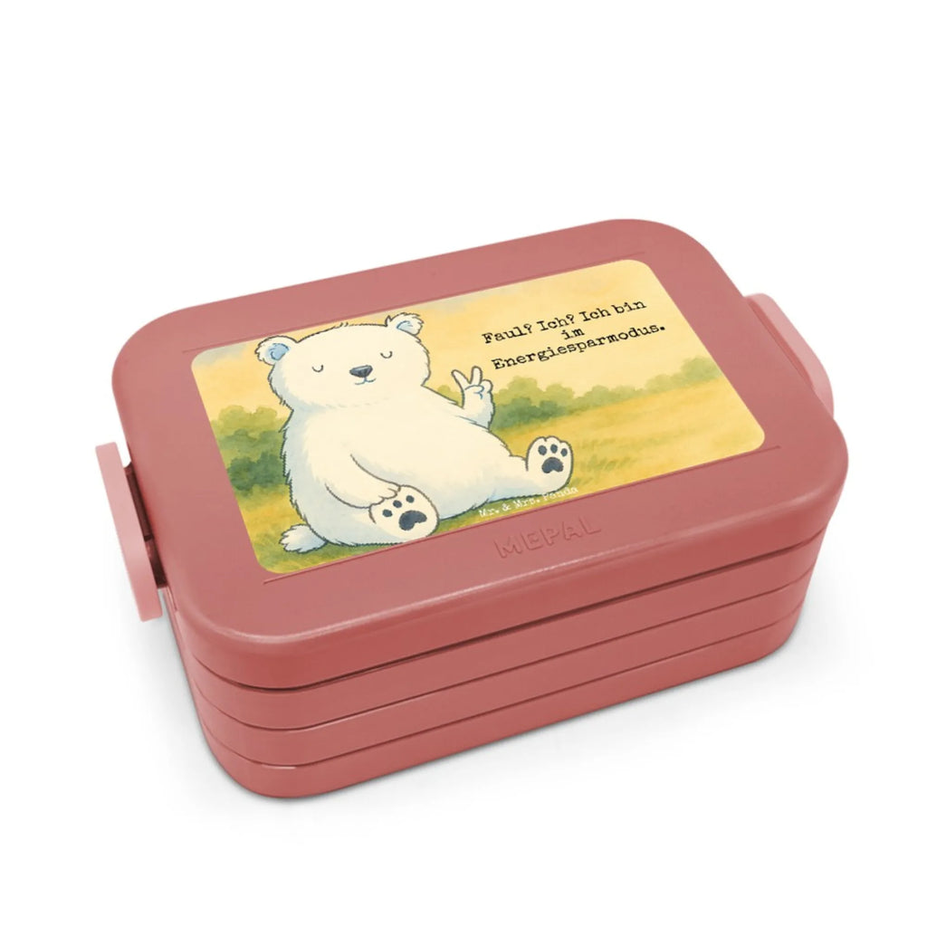 MEPAL Bentobox Eisbär Faul Design Bentobox, Brotdose, Lunchbox, Bär, Teddy, Teddybär, Nordpol, Eisbär, Bürojob, Büro, Relaxen, Arbeitsplatz, Faul, Arbeit, Homeoffice, Entspannen