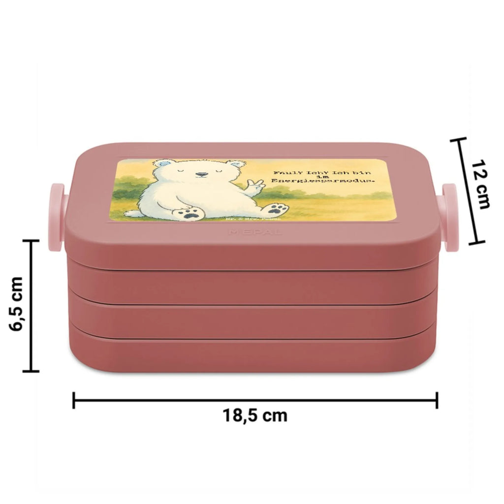 MEPAL Bentobox Eisbär Faul Design Bentobox, Brotdose, Lunchbox, Bär, Teddy, Teddybär, Nordpol, Eisbär, Bürojob, Büro, Relaxen, Arbeitsplatz, Faul, Arbeit, Homeoffice, Entspannen