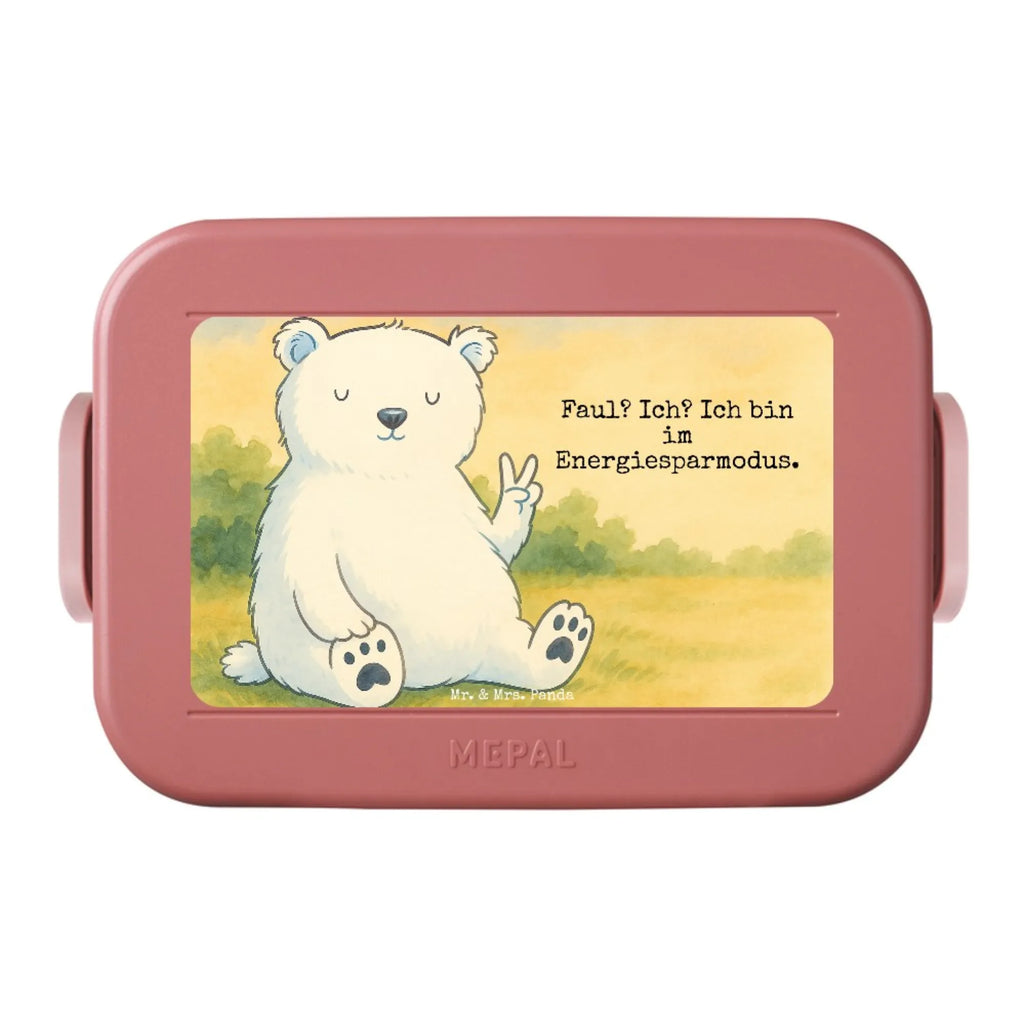 MEPAL Bentobox Eisbär Faul Design Bentobox, Brotdose, Lunchbox, Bär, Teddy, Teddybär, Nordpol, Eisbär, Bürojob, Büro, Relaxen, Arbeitsplatz, Faul, Arbeit, Homeoffice, Entspannen