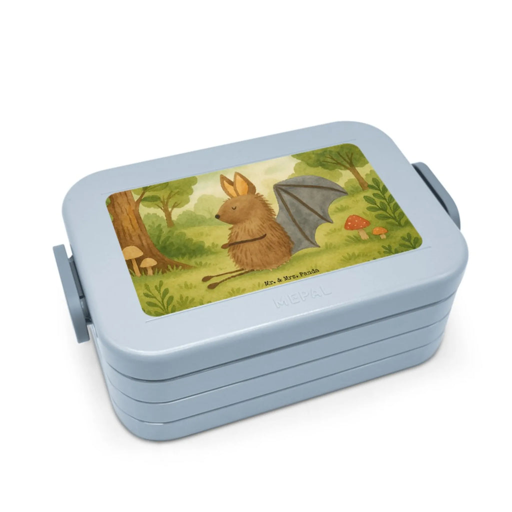 MEPAL Bentobox Fledermaus Sitzen Design Bentobox, Brotdose, Lunchbox, Tiermotive, Gute Laune, lustige Sprüche, Tiere, Motivation, Fledermaus, entspannen, Fledermäuse