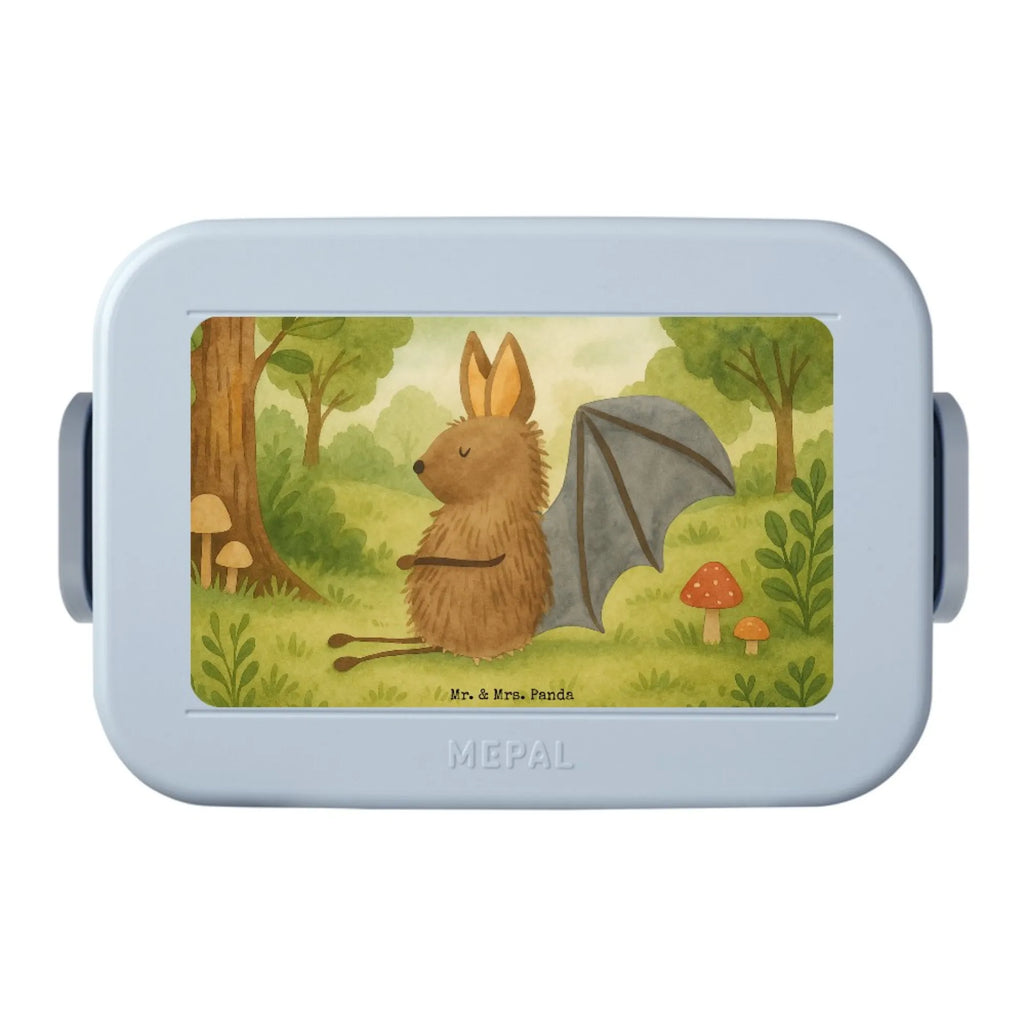 MEPAL Bentobox Fledermaus Sitzen Design Bentobox, Brotdose, Lunchbox, Tiermotive, Gute Laune, lustige Sprüche, Tiere, Motivation, Fledermaus, entspannen, Fledermäuse