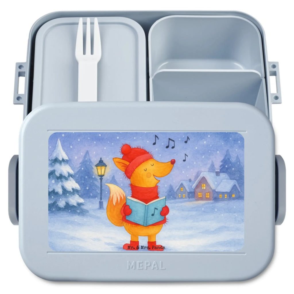 MEPAL Bentobox Fuchs Sänger Design Bentobox, Brotdose, Lunchbox, Winter, Weihnachten, Weihnachtsdeko, Nikolaus, Advent, Heiligabend, Wintermotiv, Weihnachtslieder, Geschenk Sänger, Fuchs, Füchse, Singen, Sänger