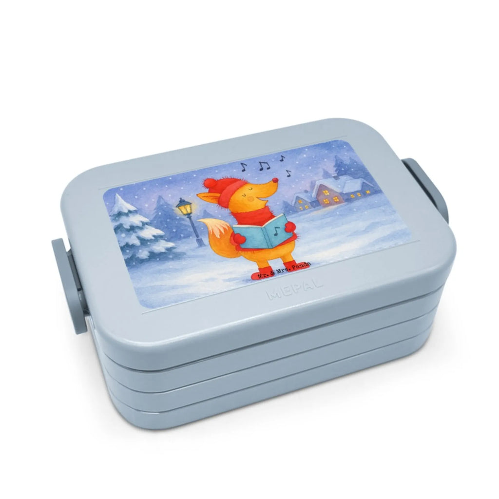 MEPAL Bentobox Fuchs Sänger Design Bentobox, Brotdose, Lunchbox, Winter, Weihnachten, Weihnachtsdeko, Nikolaus, Advent, Heiligabend, Wintermotiv, Weihnachtslieder, Geschenk Sänger, Fuchs, Füchse, Singen, Sänger