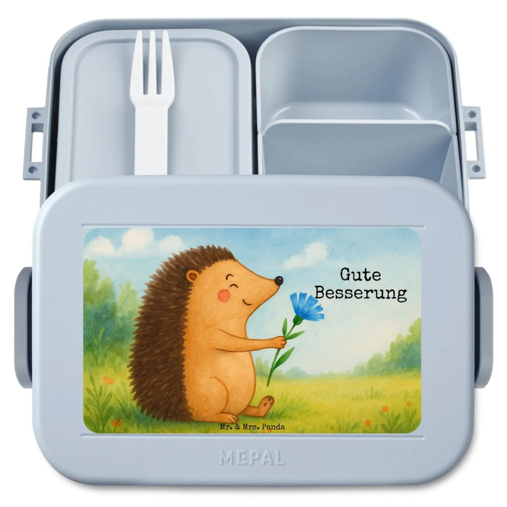 MEPAL Bentobox Igel Blumen Design Brotdose, Lunchbox, Bentobox, Tiermotive, Gute Laune, lustige Sprüche, Tiere, Gute Besserung, Genesungswünsche, Besuch, Krankheit, krank, Krankenhaus, Igel