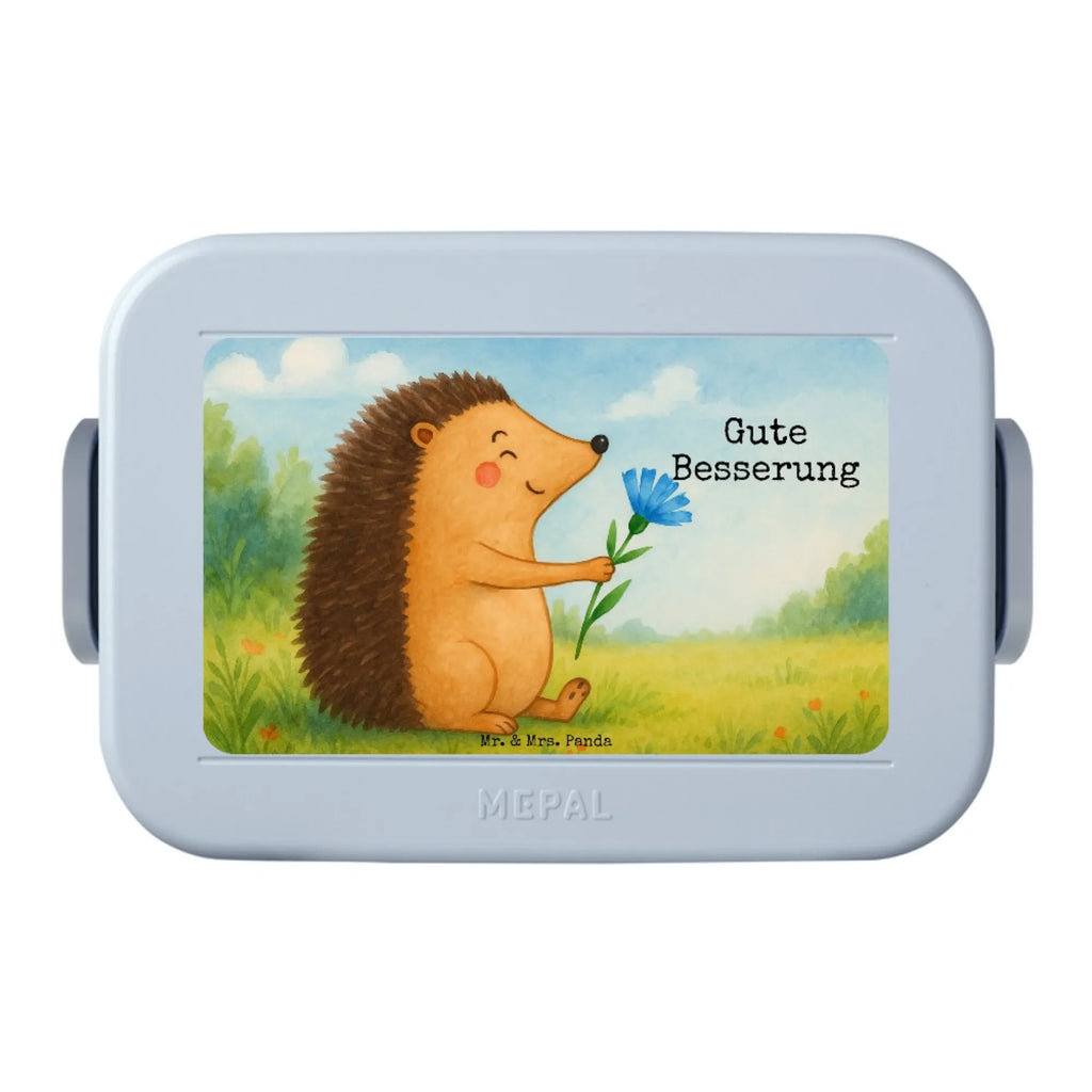MEPAL Bentobox Igel Blumen Design Brotdose, Lunchbox, Bentobox, Tiermotive, Gute Laune, lustige Sprüche, Tiere, Gute Besserung, Genesungswünsche, Besuch, Krankheit, krank, Krankenhaus, Igel