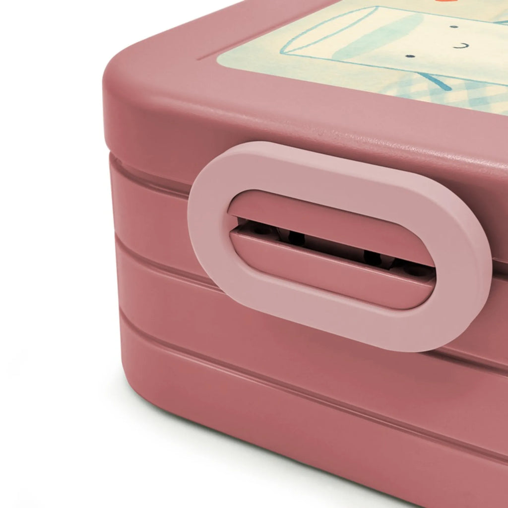 MEPAL Bentobox Milch Keks Design Lunchbox, Brotdose, Bentobox, Tiermotive, Gute Laune, lustige Sprüche, Tiere, Keks, Motiv süß, romantisch, Einladung Frühstück, Kaffee, Cookie, Kekse, perfektes Paar, Milk, Milch