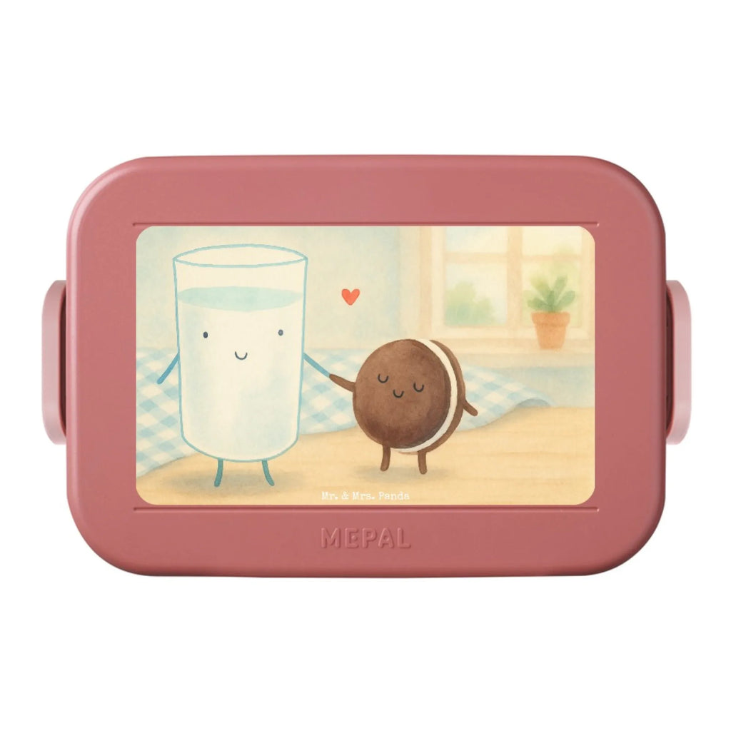 MEPAL Bentobox Milch Keks Design Lunchbox, Brotdose, Bentobox, Tiermotive, Gute Laune, lustige Sprüche, Tiere, Keks, Motiv süß, romantisch, Einladung Frühstück, Kaffee, Cookie, Kekse, perfektes Paar, Milk, Milch