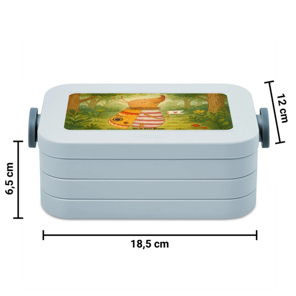 MEPAL Bentobox Nachtfalter Fähnchen Design Lunchbox, Bentobox, Brotdose, Tiermotive, Gute Laune, lustige Sprüche, Tiere, süß, Spruch lustig, Spruch witzig, niedlich, Käfer, Küche Deko, Nachtfalter, Was kostet die Welt