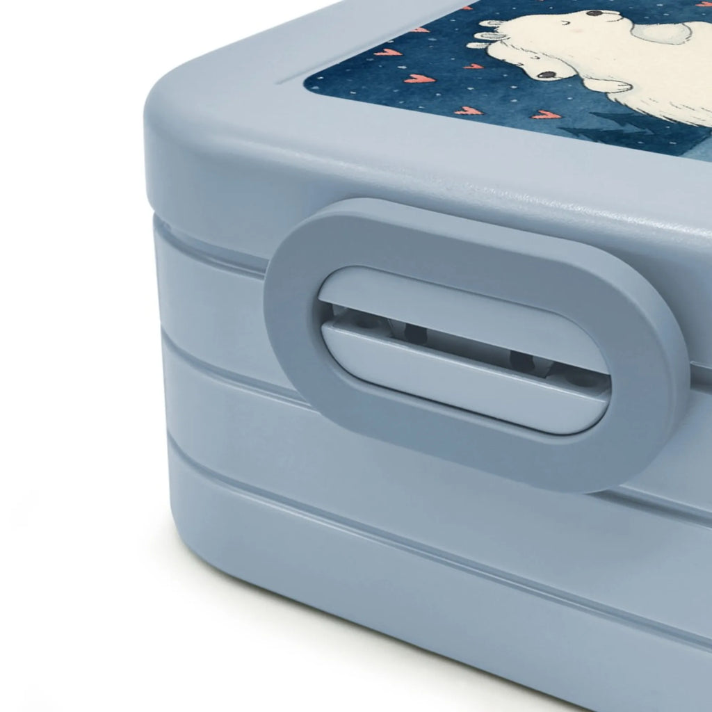 MEPAL Bentobox Eisbär Umarmen Design Lunchbox, Bentobox, Brotdose, Tiermotive, Gute Laune, lustige Sprüche, Tiere