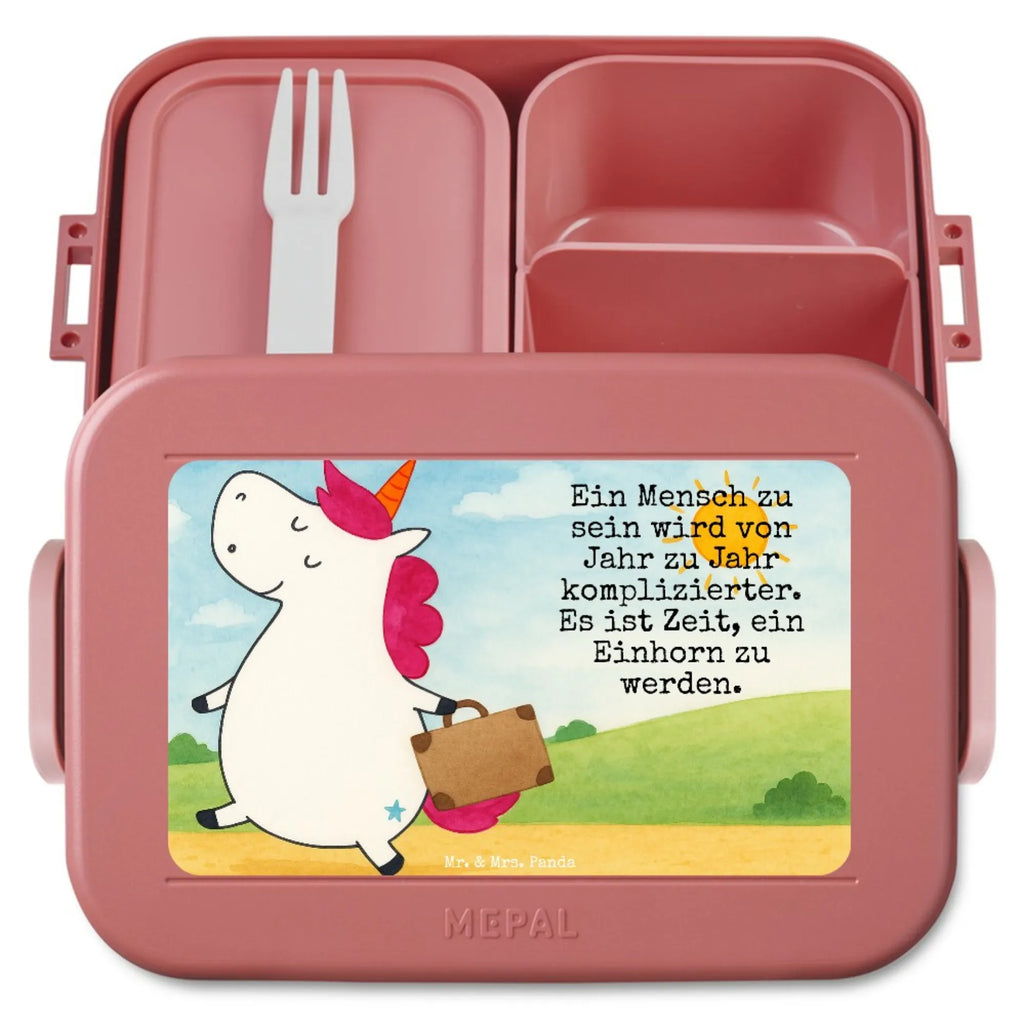 MEPAL Bentobox Einhorn Koffer Design Brotdose, Bentobox, Lunchbox, Einhorn, Einhörner, Einhorn Deko, Unicorn, Erwachsen, Reise, witzig, Spaß, Kind, lustig, albern, unicorn, Abenteuer, Koffer, Verreisen, Gepäck