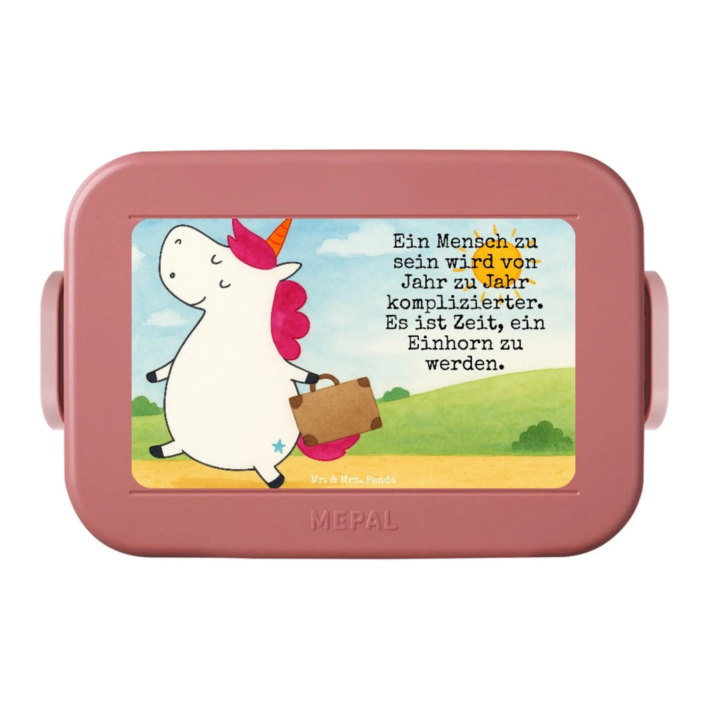 MEPAL Bentobox Einhorn Koffer Design Brotdose, Bentobox, Lunchbox, Einhorn, Einhörner, Einhorn Deko, Unicorn, Erwachsen, Reise, witzig, Spaß, Kind, lustig, albern, unicorn, Abenteuer, Koffer, Verreisen, Gepäck