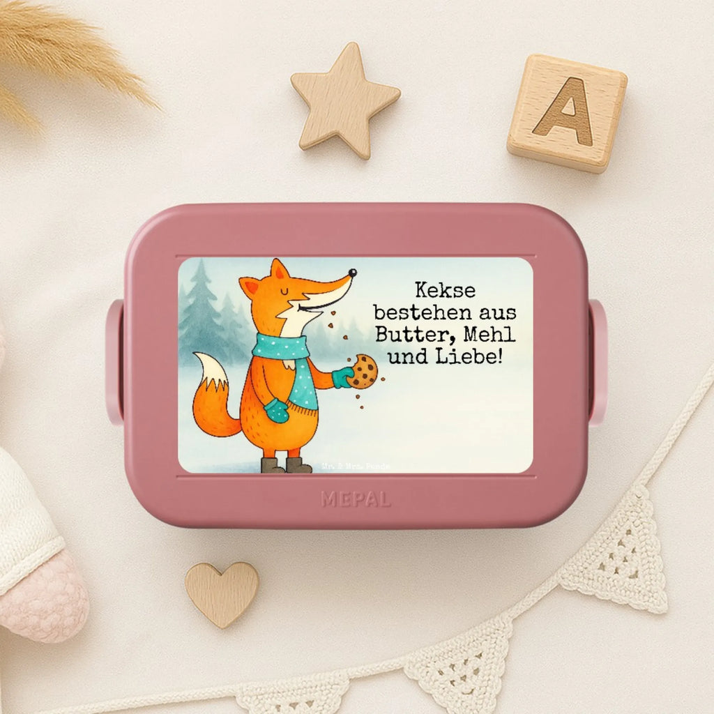 MEPAL Bentobox Fuchs Keks Design Lunchbox, Brotdose, Bentobox, Fuchs, Winter, Liebe, Kekse, Füchse, Weihnachtszeit, Plätzchen, Küche Deko, Backen Spruch