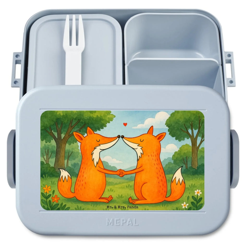 MEPAL Bentobox Füchse Liebe Design Brotdose, Bentobox, Lunchbox, Fuchs, Freundin, Liebesbeweis, Paar, Liebespaar, Fox, Ehemann, Füchse, Verlobte, Partner, Freund, Ehefrau, Liebe, Ehe